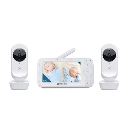 Motorola Video Baby Monitor - Two camera pack  VM35-2 5.0"  White