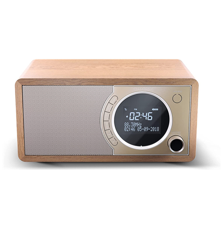 Sharp DR-450(BR) Digital Radio, FM/DAB/DAB+, Bluetooth 4.2, Alarm function, Brown