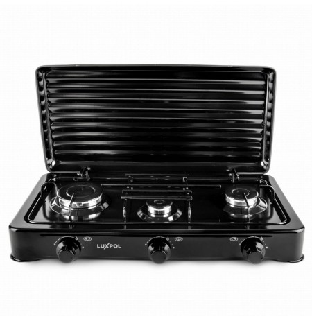 Luxpol K03SC 3-burner gas cooker, black