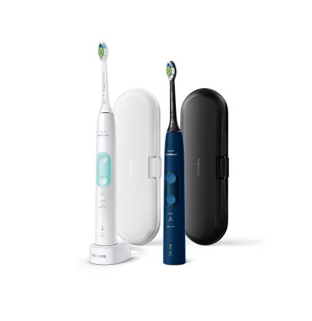 Philips 4500 series ProtectiveClean 5100 HX6851/34 2-pack sonic electric toothbrushes with accessories