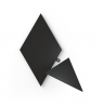 Nanoleaf|Shapes Black Triangles Expansion Pack (3 panels)|42 W|WiFi