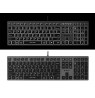 A4Tech FSTYLER FX60H (White Backlit) keyboard USB QWERTY Black, Grey