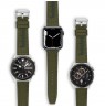 Laikrodžio dirželis TIMBERLAND STRAP SAPO L GREEN FABRIC SS 22 mm