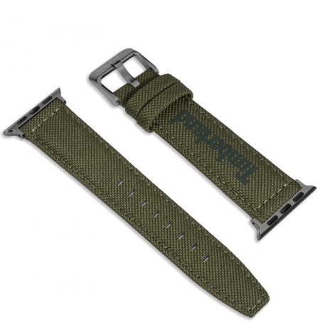 Laikrodžio dirželis TIMBERLAND STRAP SAPO L GREEN FABRIC GUN 22 mm
