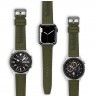 Laikrodžio dirželis TIMBERLAND STRAP SAPO L GREEN FABRIC GUN 22 mm