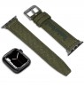 Laikrodžio dirželis TIMBERLAND STRAP SAPO L GREEN FABRIC GUN 22 mm