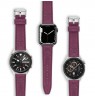 Laikrodžio dirželis TIMBERLAND STRAP LACANDON L MAGENTA LEATHER SS 22 mm