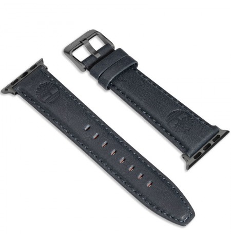 Laikrodžio dirželis TIMBERLAND STRAP LACANDON S BLUE LEATHER GUN 20 mm