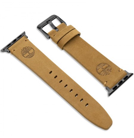 Laikrodžio dirželis TIMBERLAND STRAP ASHBY L WHEAT LEATHER GUN SS 22 mm