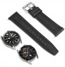 Laikrodžio dirželis TIMBERLAND STRAP BAINBRIDGE L BLACK LEATHER SS 22 mm