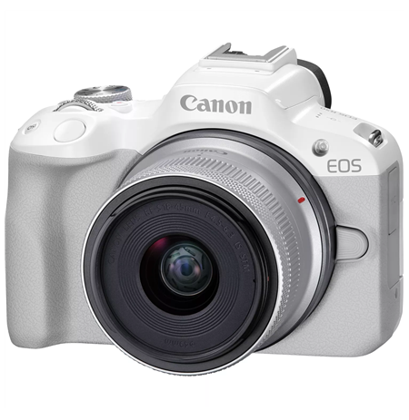 Canon EOS R50 WH + RF-S 18-45mm F4.5-6.3 IS STM (SIP) Megapixel 24.2 MP