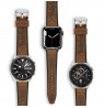 Laikrodžio dirželis TIMBERLAND STRAP VALDIVIAN L BROWN LEATHER SS 22 mm