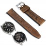 Laikrodžio dirželis TIMBERLAND STRAP VALDIVIAN L BROWN LEATHER SS 22 mm