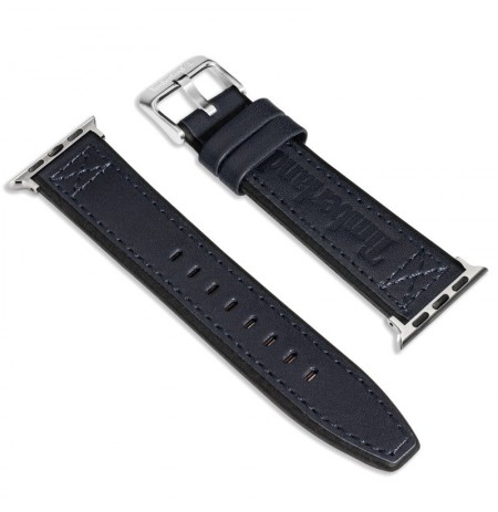 Laikrodžio dirželis TIMBERLAND STRAP VALDIVIAN L BLUE LEATHER SS 22 mm