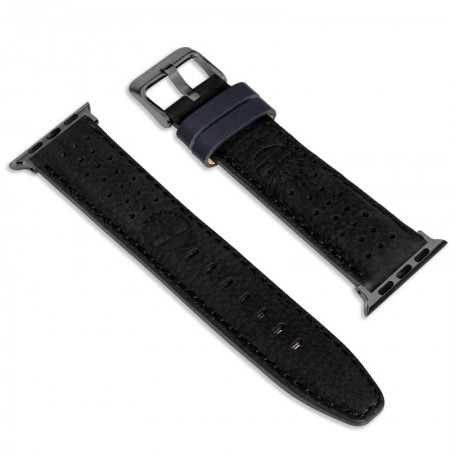 Laikrodžio dirželis TIMBERLAND STRAP DAINTREE L BLACK LEATHER GUN 22 mm