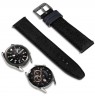 Laikrodžio dirželis TIMBERLAND STRAP DAINTREE L BLACK LEATHER GUN 22 mm