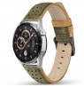 Laikrodžio dirželis TIMBERLAND STRAP DAINTREE L GREEN LEATHER GUN 22 mm