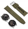 Laikrodžio dirželis TIMBERLAND STRAP BARNESBROOK L GREEN LEATHER SS 22 mm