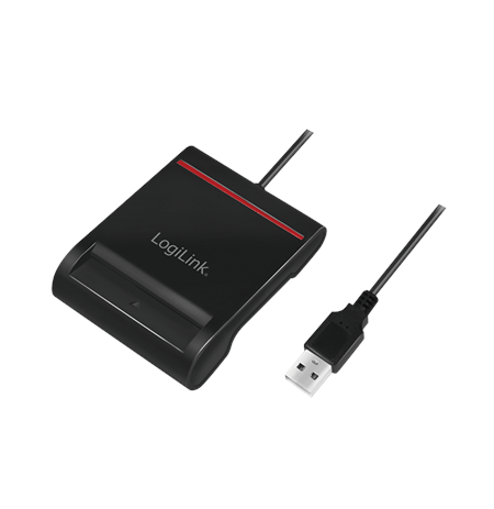 Logilink USB 2.0 card reader, for smart ID CR0047 Black