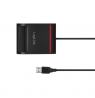 Logilink USB 2.0 card reader, for smart ID CR0047 Black