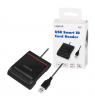 Logilink USB 2.0 card reader, for smart ID CR0047 Black