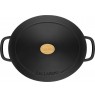 BALLARINI BELLAMONTE oval cast iron pot 75003-546-0 - 5.5 ltr black