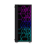 Gembird Fornax 2500 ARGB Gaming ATX computer case, Midi Tower, backlight,  Black
