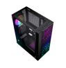 Gembird Fornax 2500 ARGB Gaming ATX computer case, Midi Tower, backlight,  Black
