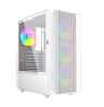 Gembird Fornax 4000W ARGB gaming ATX computer case, Midi Tower, backlight, White