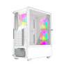 Gembird Fornax 4000W ARGB gaming ATX computer case, Midi Tower, backlight, White