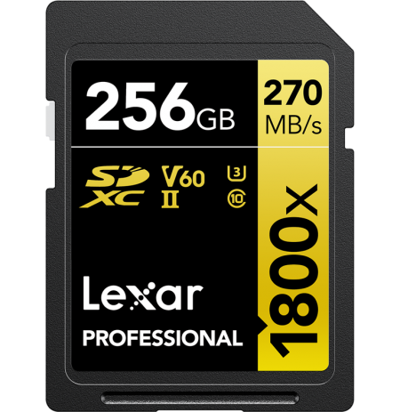 LEXAR PRO 1800X SDXC U3 (V60) UHS-II R270/W180 256GB