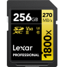 LEXAR PRO 1800X SDXC U3 (V60) UHS-II R270/W180 256GB