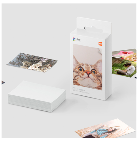 Xiaomi Mi Portable Photo Printer Paper TEJ4019GL 20 Photo Paper, 2x3-inch