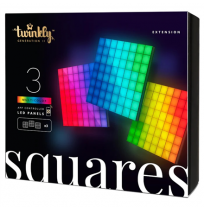 Twinkly|Squares Smart LED Panels Expansion pack (3 panels)|RGB – 16M+ colors