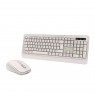 Tellur Green Wireless Keyboard and Mouse Nano Recever Creame