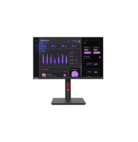Lenovo ThinkVision T24i-30 23.8 ", IPS, FHD, 1920 x 1080, 16:9, 4 ms, 250 cd/m², Black, 60 Hz, HDMI ports quantity 1