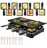Adler Raclette - electric grill AD 6616 Table, 1400 W,  Black/Stainless steel