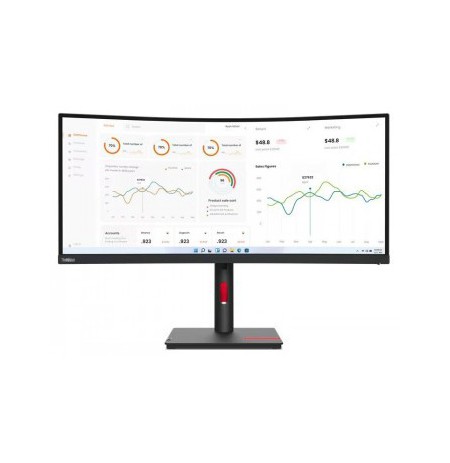 LENOVO 34.0" T34W-30 CURVED WQHD 3440X1440 21:9 HDMI/DP/USB-C(75W)/RJ45