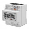 Qoltec 50900 Three phase electronic energy consumption meter | 230V | LCD | 4P | DIN rail