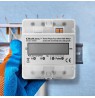 Qoltec 50900 Three phase electronic energy consumption meter | 230V | LCD | 4P | DIN rail