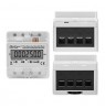 Qoltec 50900 Three phase electronic energy consumption meter | 230V | LCD | 4P | DIN rail