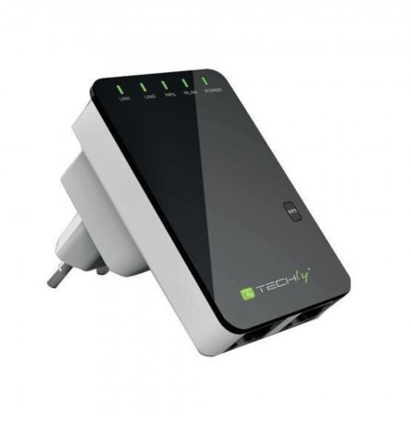 Techly Wall Plug Wireless Router 300N Wall Repeater2 I-WL-REPEATER2