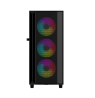Gembird Fornax 4000 ARGB gaming ATX computer case, Midi Tower, backlight, Black
