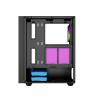 Gembird Fornax 4000 ARGB gaming ATX computer case, Midi Tower, backlight, Black