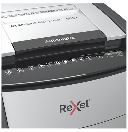 Dokumentų naikiklis Rexel Optimum AutoFeed+ 600X Automatic Cross Cut Paper Shredder 55dB P4