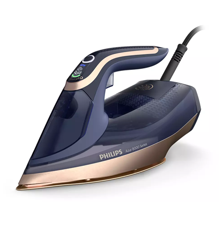 Philips DST8050/20 Azur Steam Iron, 3000 W, Water tank capacity 350 ml, Continuous steam 85 g/min, Blue