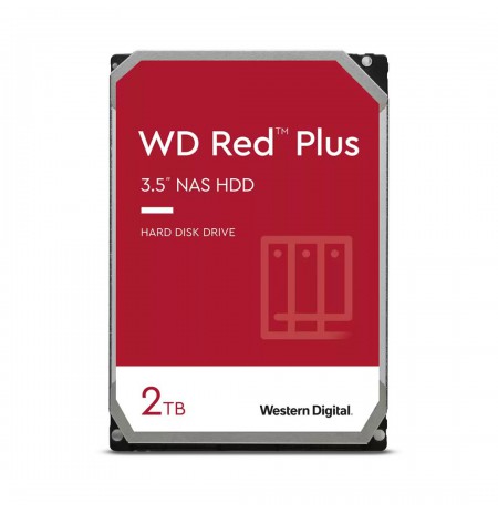 Kietas diskas HDD WD Red Plus 2TB 3,5" SATA WD20EFPX
