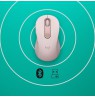 Pelė belaidė Logitech Signature M650 (910-006254) RF Wireless+Bluetooth Optical 2000 DPI, Rose