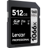 LEXAR PRO 1066X SDXC U3 (V30) UHS-II R160/W120 512GB