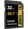 LEXAR PRO 2000X SDHC/SDXC UHS-II U3(V90) R300/W260 (W/O CARDREADER) 32GB